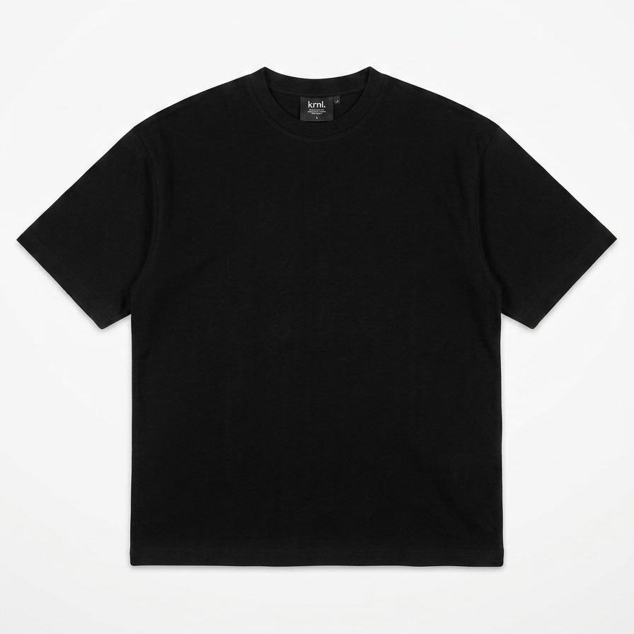 Boxy Fit Heavyweight Tee - Shadow Black | krnl