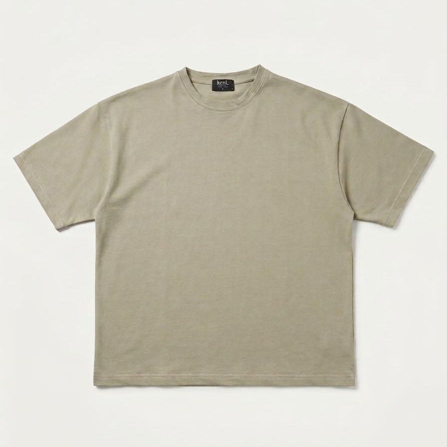 Boxy Fit Heavyweight Tee - Sage Green | krnl