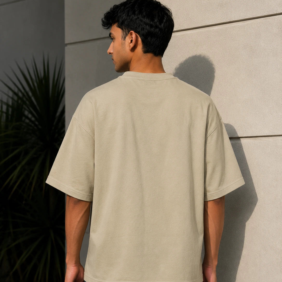 Boxy Fit Heavyweight Tee - Bone Cream | krnl